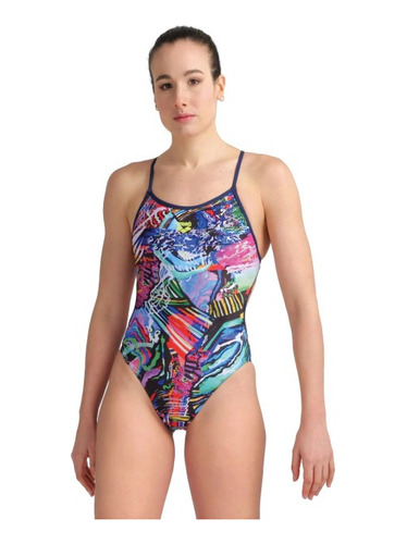 Malla Enteriza Natación Arena Fullcolours Mujer Maxlife Eco