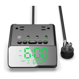 Reloj Despertador Electrónico Con Cargador Usb, Cable De Ali
