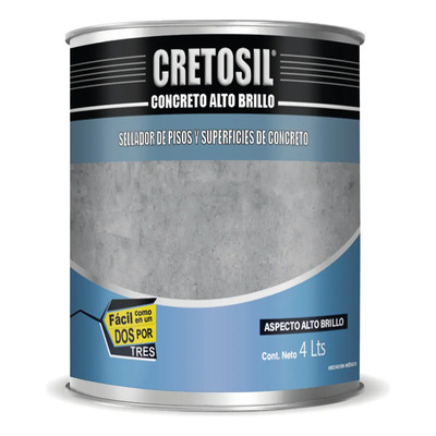 Cretosil Concreto Sellador \u002F Barniz para Pisos y Superficies De Concreto, Estuco y Similares. Apariencia Mojado \