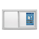 Ventana Vidrio Simple Pvc Corredera Blanca 91x50cm Dvp