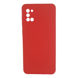 Estuche Protector Funda Silicone Case Para Samsung A31 Rojo