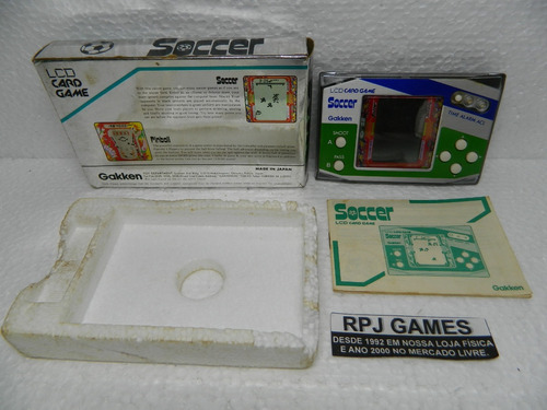 Soccer Lcd Card Game Watch Da Gakken - Loja Centro Rj