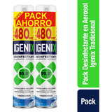 Pack Desinfectante Aerosol Igenix 2x480 Cc