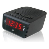 Reloj Despertador Doble Gpx C224b, Radio Amfm, Led Rojo