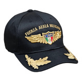 Gorra Fuerza Aerea Mexicana Laureles Conmemorativa Bordado