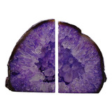 Sujetalibros Jic Gem, De Ágata Púrpura, Con Forma De Geoda,