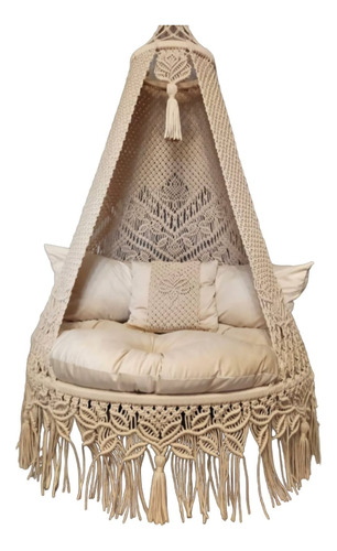 Silla Colgante Columpio Macrame Mecedora