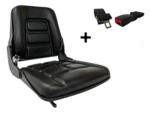 Butaca Autoelevador Asiento Cinturon Pvc Adaptable