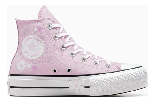 Tenis Converse Mod. 389212 Plataforma Floral Lila Mujer / J