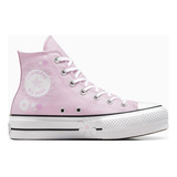 Tenis Converse Mod. 389212 Plataforma Floral Lila Mujer / J