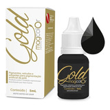 Pigmento Maquiagem Definitiva Magcolor Gold 5ml - Preto