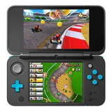 Nintendo 3ds New 2ds Xl Mario Kart 7 Bundle Cor  Preto E Azul-turquesa