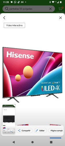 Pantalla Hisense 