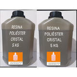 Resina Poliester Cristal Baixa 10 Kg Com Protecao Uv 