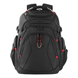 Mochila P/ Laptop De 17.3'' Kroser, Para Viajes, Negro 40 L