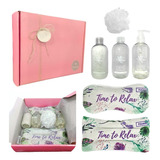 Kit Caja Regalo Mujer Box Spa Aroma Jazmín Set Relax Zen N65