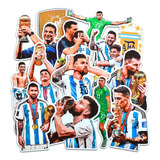 Stickers Calcos Messi Argentina Dibu Mundial - Pack X24