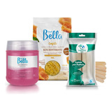 Depil Bella Cera Confete Mel + Gel Aloe Vera + Espátulas