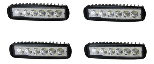 Barra Faro Led Auxiliar 12/24v X4 Auto Camioneta Universal