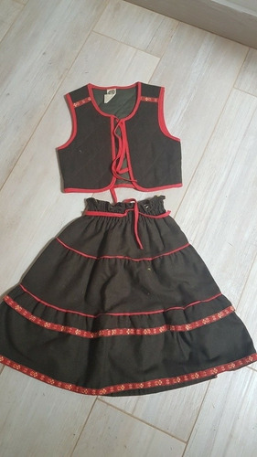 Dirndl Vestido Típico Aleman Suizo Austriaco Importado T4 T6