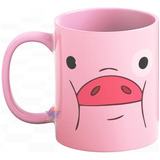 Taza Cerámica Chancho Pato Cara Gravity Falls