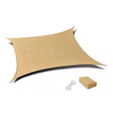 Toldo Vela Sombra Cuadrado 5,0 X 5,0 Mts Beige