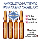 Loción Nutritiva Para Cuero Cabelludo Terramar, 4 Ampolletas