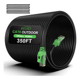 Cable Ethernet Cat6 Para Exteriores De 350 Pies, Enterramien