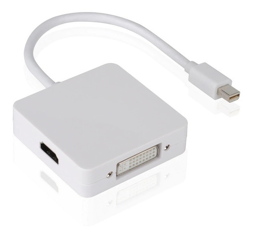 Convertidor 3 En 1 Thunderbolt Minidisplayport- Hdmi Vga Dvi