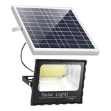 Reflector Solar Exterior Con Panel Lampara Led 500 W Control