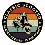 #554 - Cuadro Decorativo Vintage - Scooter Moto No Chapa