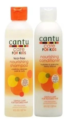 Cantu Kids Set Shampoo Y Acondicionador Cabello Rizado 