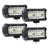 Barra De Luz Led De 4 X 240 W Y 7 Pulgadas, 2400 Lm, Led Spo