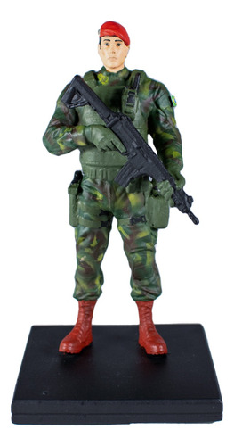 Boneco Decorativo Escultura Militar Paraquedista Exército