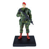 Boneco Decorativo Escultura Militar Paraquedista Exército