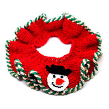 Disfraz Navidad Muñeco De Nieve Collar Crochet Amigurumi