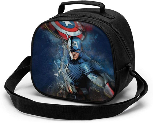 Bolsa De Comida Infantil Captain America Avengers Cartoon