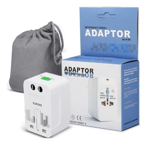 Adaptador Universal Viajero Viaje Enchufe Mundial Reforzado