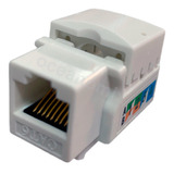 Conector Rj45 Femea Cat6 Branco Keystone Pacote Com 10 Pçs