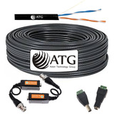 Cable Cámaras De Seguridad Utp Atg 2 Pares 100% Cobre 50mts