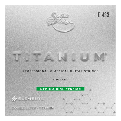 Cuerdas Guitarra Clásica Sonatina Elements Nylon Titanium 6 Unidades | Meses sin interés
