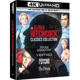 Alfred Hitchcock Coleção 4 Filmes 4k + Blu-ray Dublado/leg