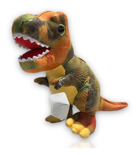 Peluche Dinosaurio Rex 25 Cm Juguete Realista Colores