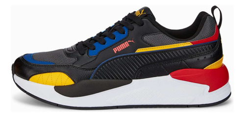 Tenis Para Hombre Puma X-ray 2 Square Color Dark Shadow/puma Black/spectra Yellow/limoges/high Risk Red - Adulto 26.5 Mx