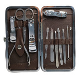 Estuche Set Manicure Pedicure Kit Cortauñas Profesional 