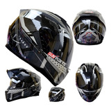 Casco Integral Moto Edge Marvel Black Panther Ece Y Dot Fz 