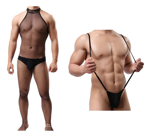 Sexy Tanga Lenceria Hombre Ropa Interior Suspensorio Corset