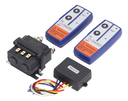 Kit De Relé De Guincho 12v 250a Com Relé De Controle Remoto