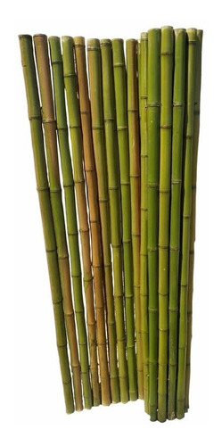 Cerco De Caña Tacuara Natural- Pergolas Caña Bambu X M2 18cu