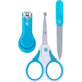 Kit Higiene Infantil 3 Peças - Azul - Pimpolho 87422